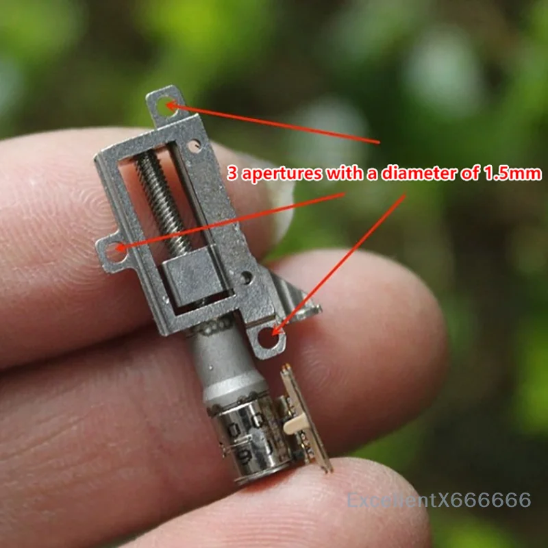 

Mini 5mm 2-Phase 4-Wire Precision Metal Gearbox Stepper Motor Ultra-Micro 5mm Stroke Linear Actuator for DIY Robot Projects