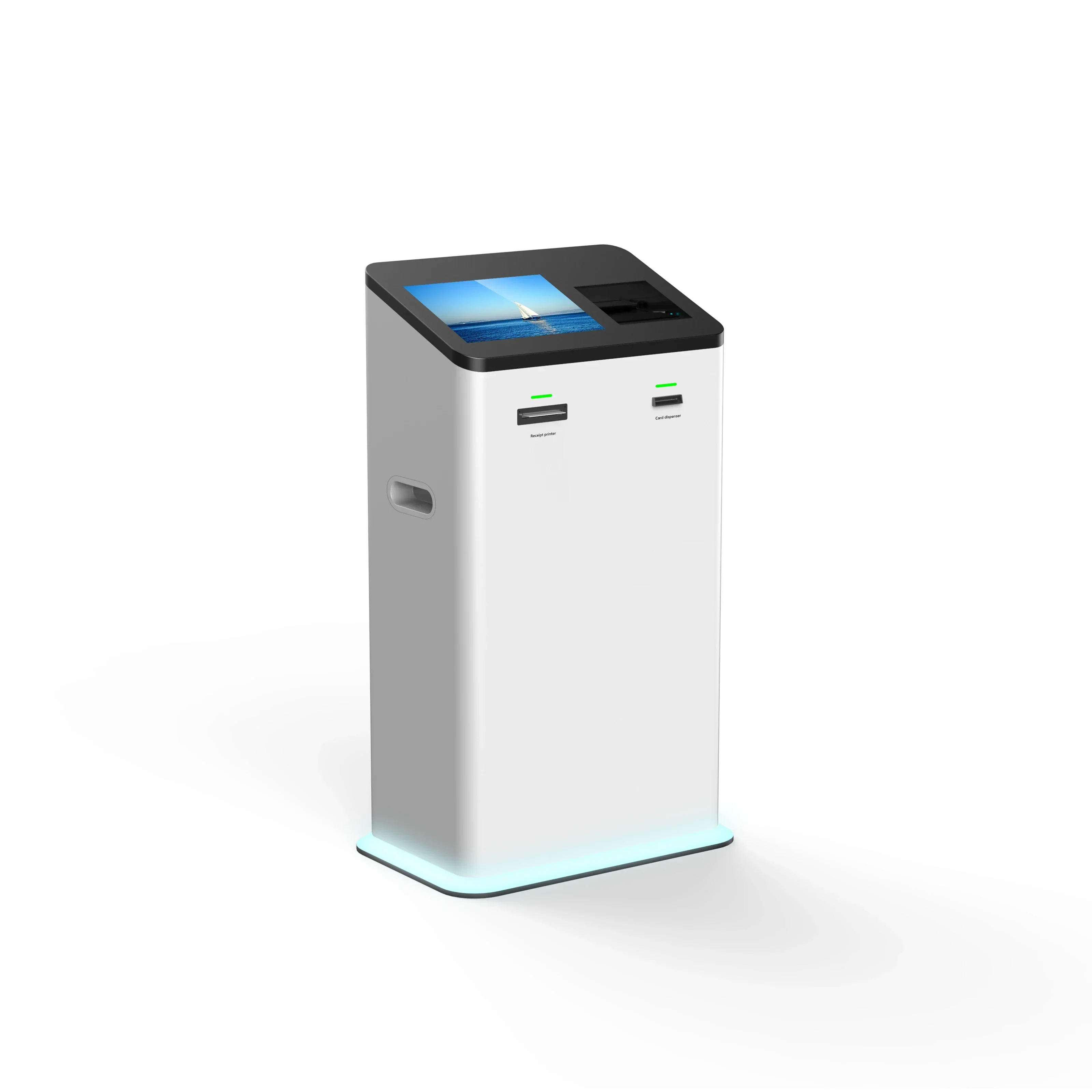 

Self Service Info Self Check in Kiosk Hotel Self Checkout Machine With Room Card Dispenser Passport Scanner