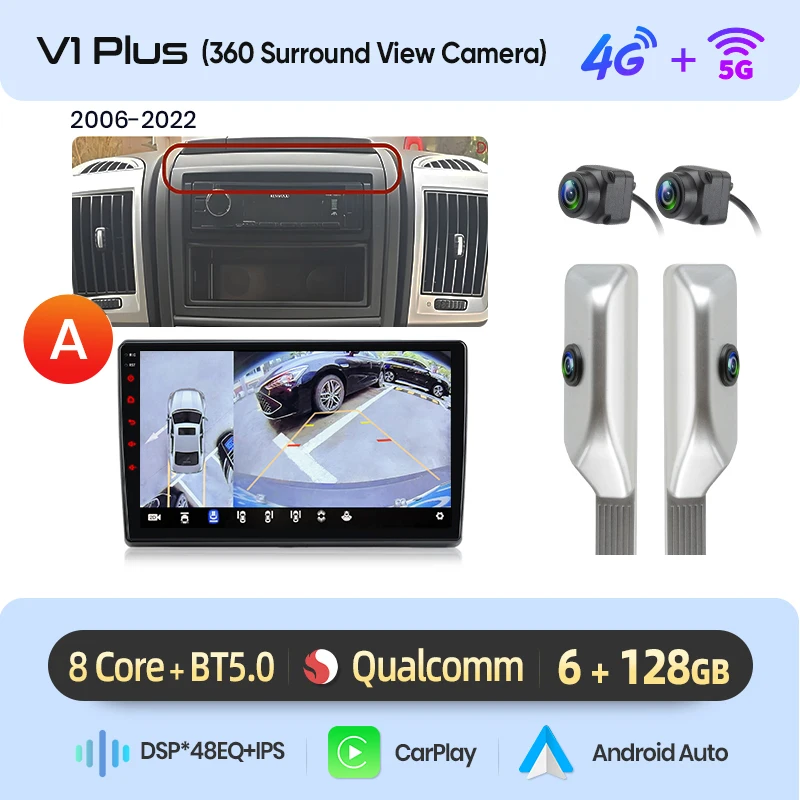 Junsun Ai 4G Lte Draadloze Carplay Android Auto Autoradio Voor Fiat Ducato Peugeot Boxer Citroen Jumper 2006-2015 Gps Navi Rds Fm