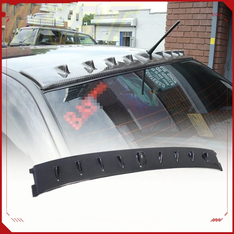 

For Mitsubishi Evolution7 8 9 modified Vortex carbon shark fin top wing rear window shutter wing