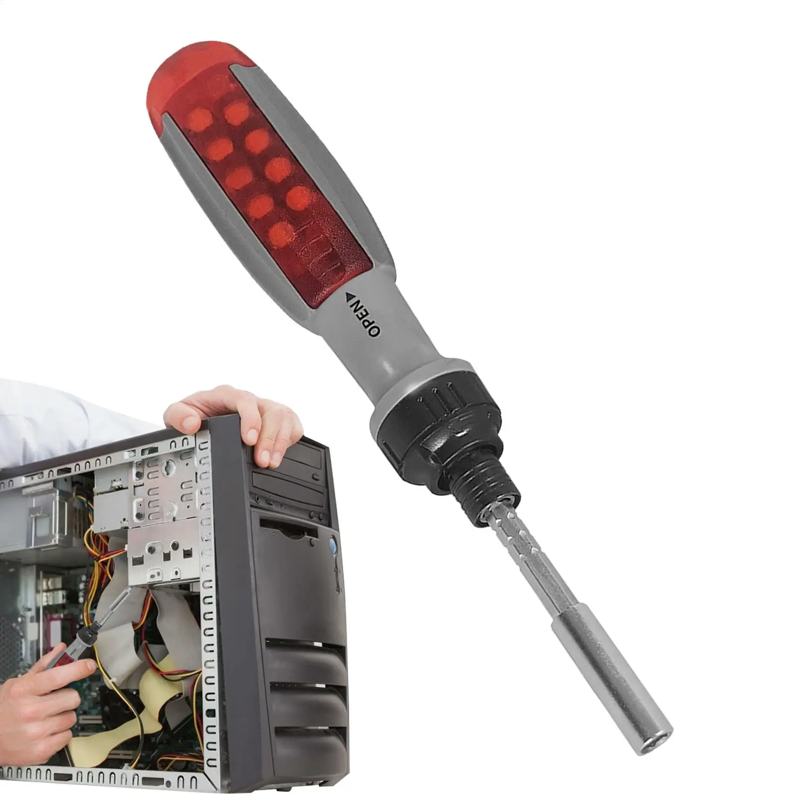 Screwdriver Ratchet Ratchet Screwdriver Kit Anti-slip Rubber Grip Multi-angle Tools For Repair Assembly Maintenance Automotive