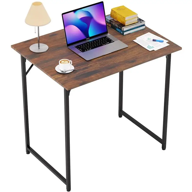 

32-дюймовый офисный небольшой компьютерный стол/стол для домашнего офиса/ письменный стол для учебы/современный простой стильный стол, коричневый