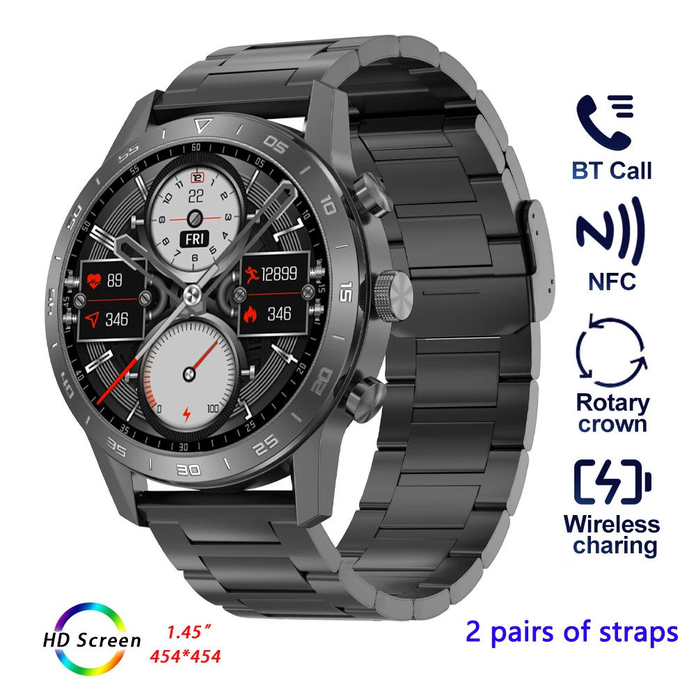 DT70+ Smart Watch for Men Women Luxury Mechanical Style Smartwatch Fitness Bracelet Digital Wrist Watches NFC Wristwatch Clock