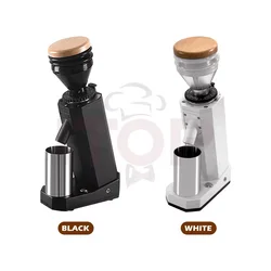 ITOP40 Coffee Grinder 40MM Titanium Burr Metal Bean Hopper 75g Wooden Lid Elegant Samll Coffee Grinder Machine Certified Product