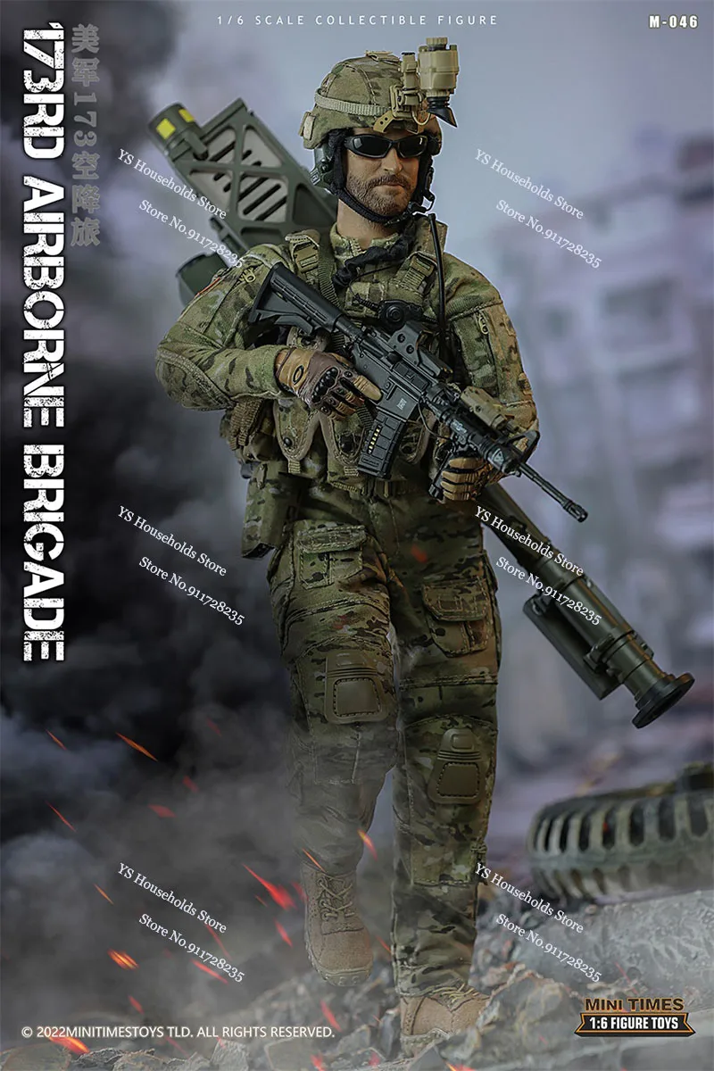 Minitimes Toys M046 1/6 US 173rd Airborne Brigade Man Soldier Model Military Fans 12" Full Set Action Figure Doll Collection