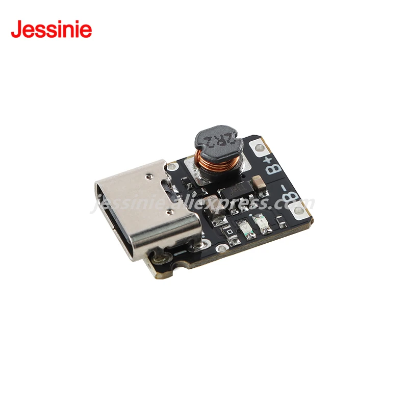 10pcs/1pc 5V Charge Discharge Integrated Module for 3.7V/4.2V 18650 Lithium Battery Charging Boosting Power Supply Board Type-C
