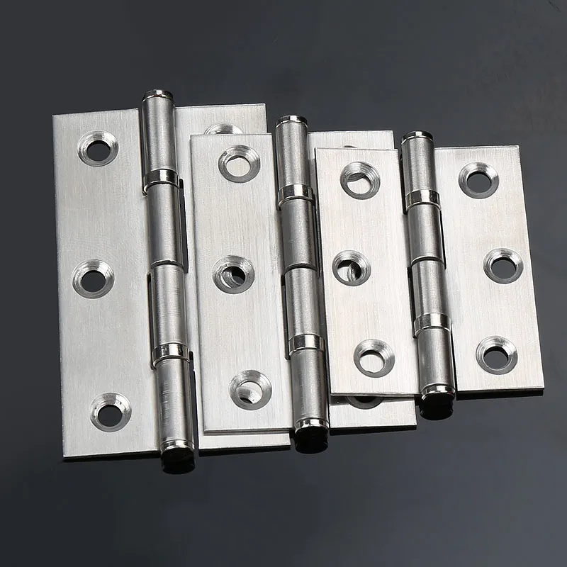 6pcs 2/2.5/3/4 Inch Door Connector Accessories Durable Furniture Home Stainless Steel Hinge Window Cabinet Jewelry Box