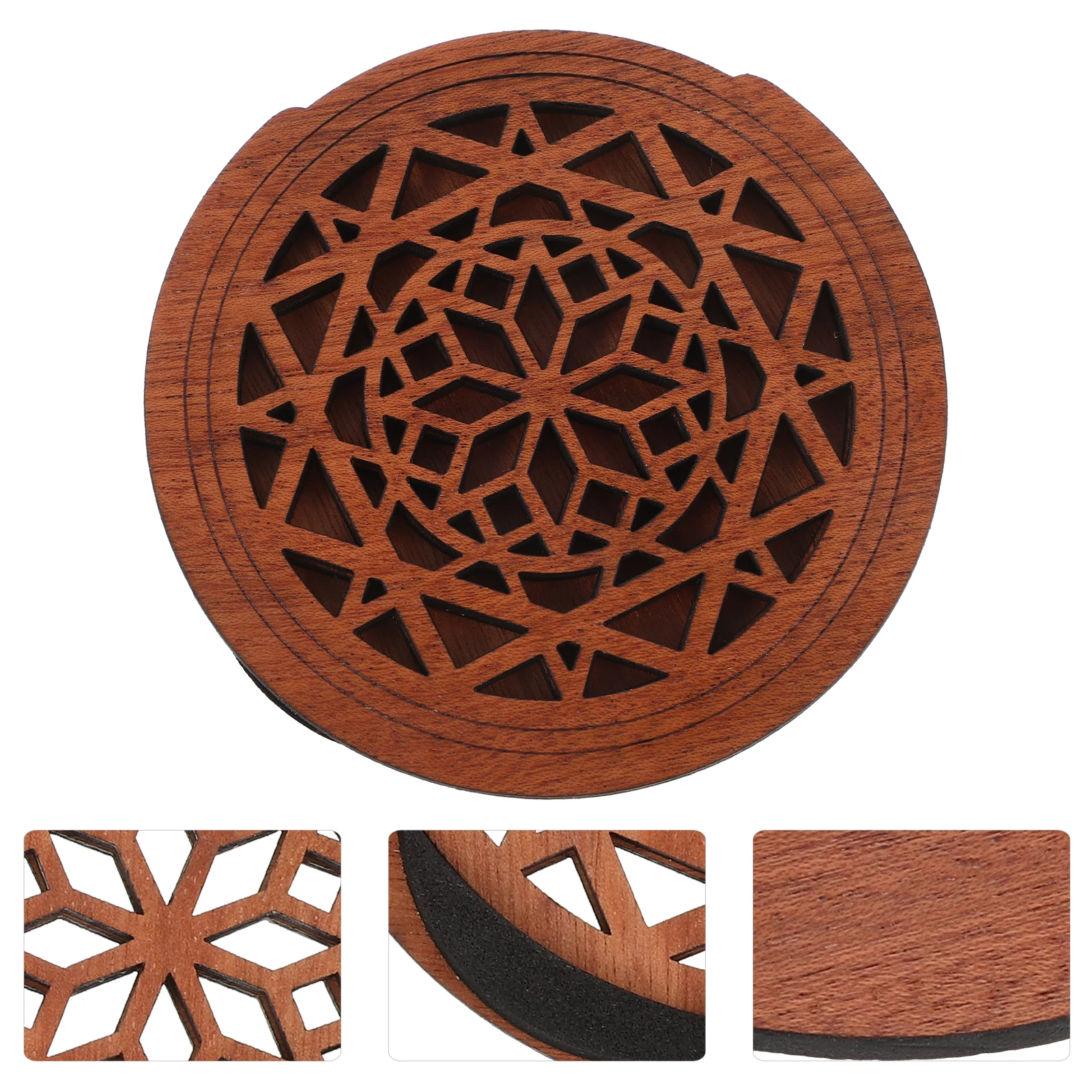

Wooden Guitar Soundhole Cover Carved Design Feedback Reducer Resonator Guitar Parts Acoustic Electric Accessories