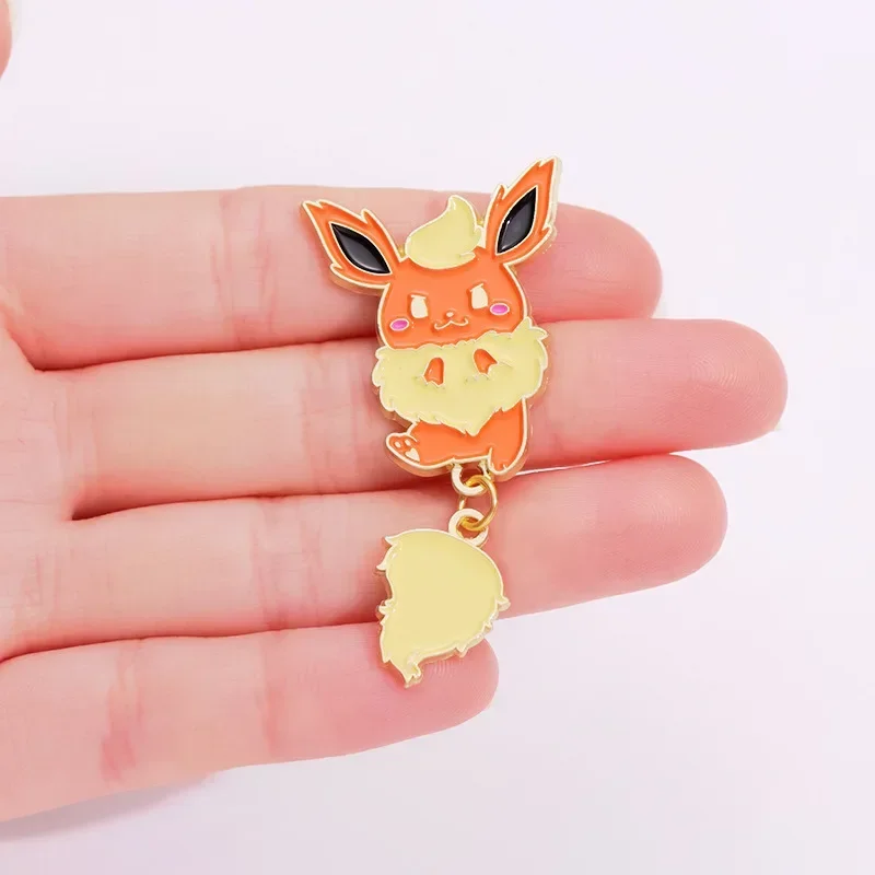 دبابيس Pokémon Eevee المينا للرجال والنساء ، بروش لعبة الأنمي ، حقيبة ظهر Kawaii ، إكسسوارات دبوس القبعات ، هدية تزيين المجوهرات ، مجموعة واحدة