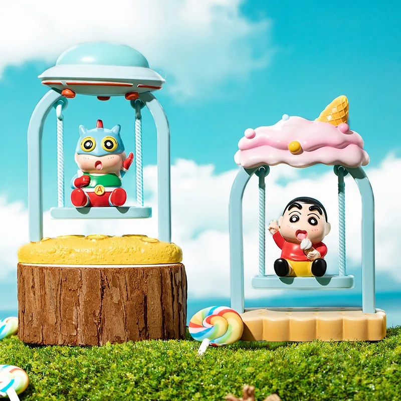 Miniso لعبة لطيفة تلوين شين تشان يتأرجح العصرية صندوق أعمى لعب للبنين جمع نماذج سطح المكتب الحلي هدايا عيد الميلاد #2