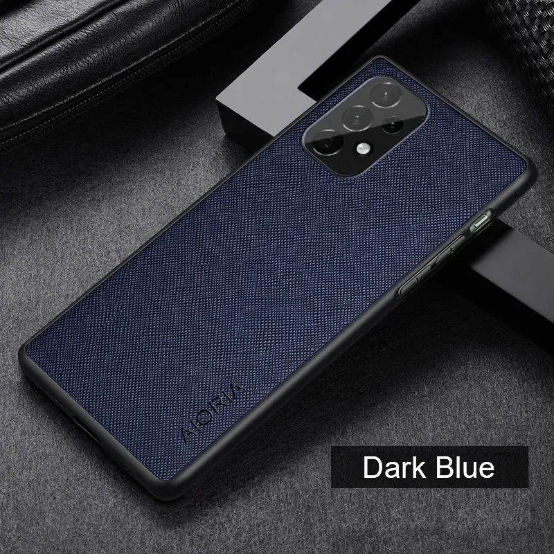 Luxury leather case for Samsung Galaxy A53, A73, A33, A23, 5G, Cross pattern