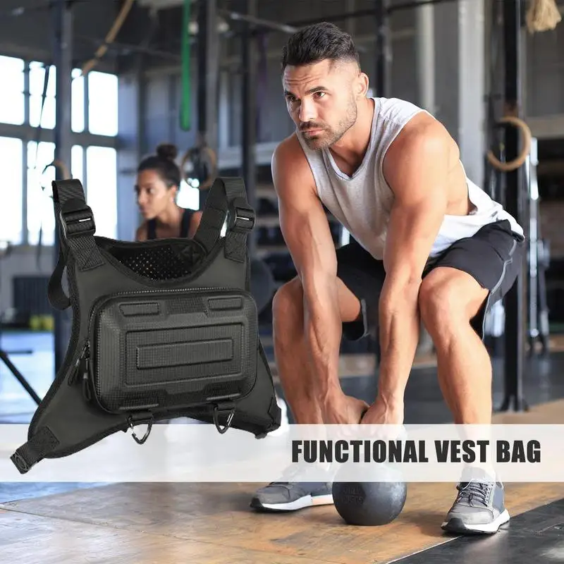 Running Vest Chest Bag Hard Shell Mens Chest Bag Men's Chest Bag Phone Holder For Running Running Vest For Men Fast Cooling For