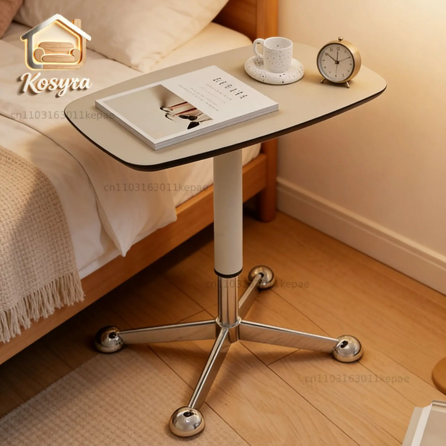 Movable sofa side lift side table small apartment bedside table simple leisure area negotiation  household small