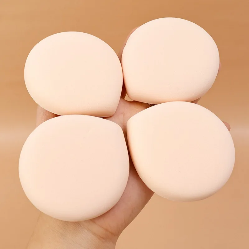 Dry Wet Usable Cosmetic Puff Triangle Round Soft Air Cushion Powder Foundation Portable Sponge Cotton Washable Women Makeup Puff