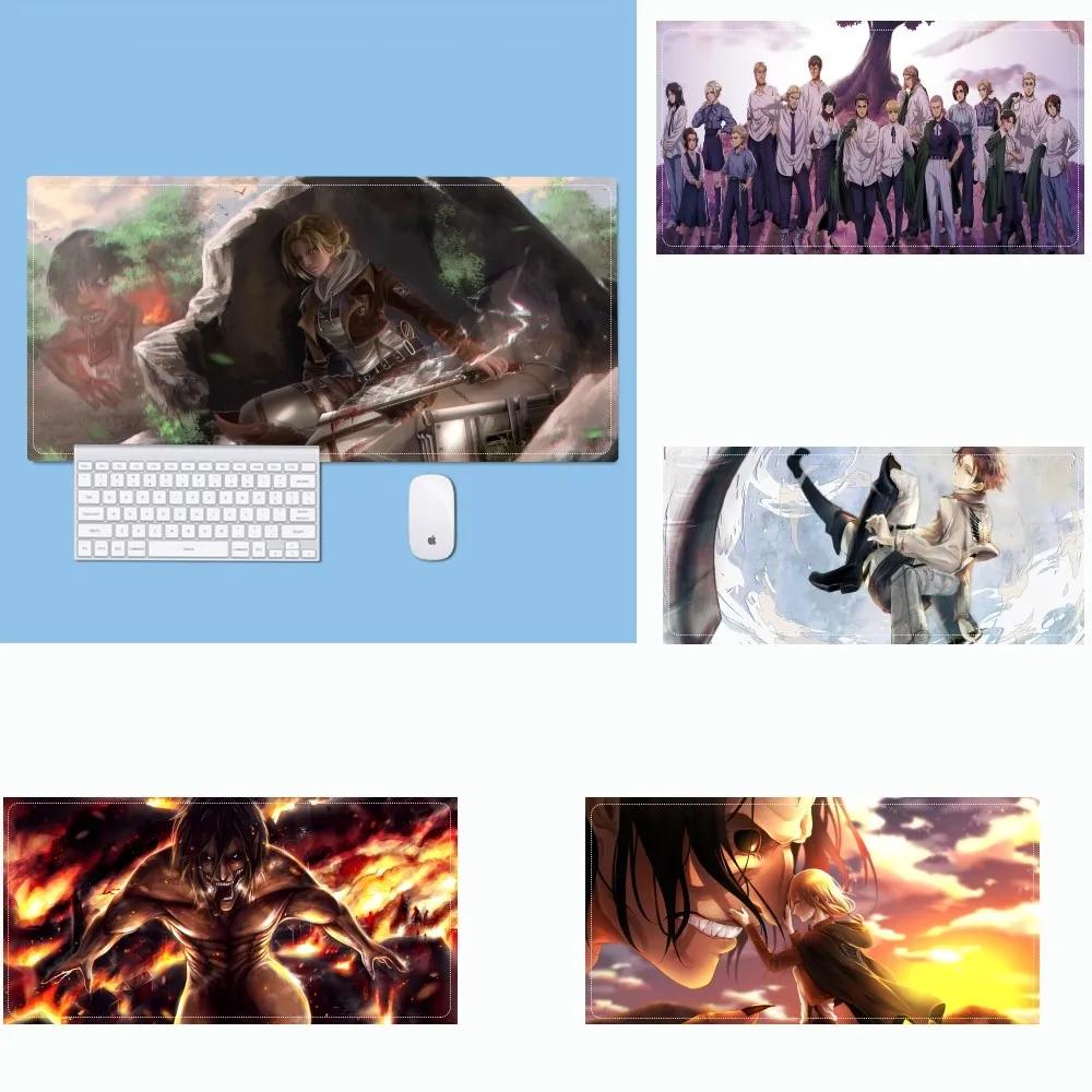 

Anime Attack On Titan Mousepad Mouse Pad Laptop Gaming Accessories Mousepad Large Desk Mat Computer Gamer Keyboard Rug Carpet