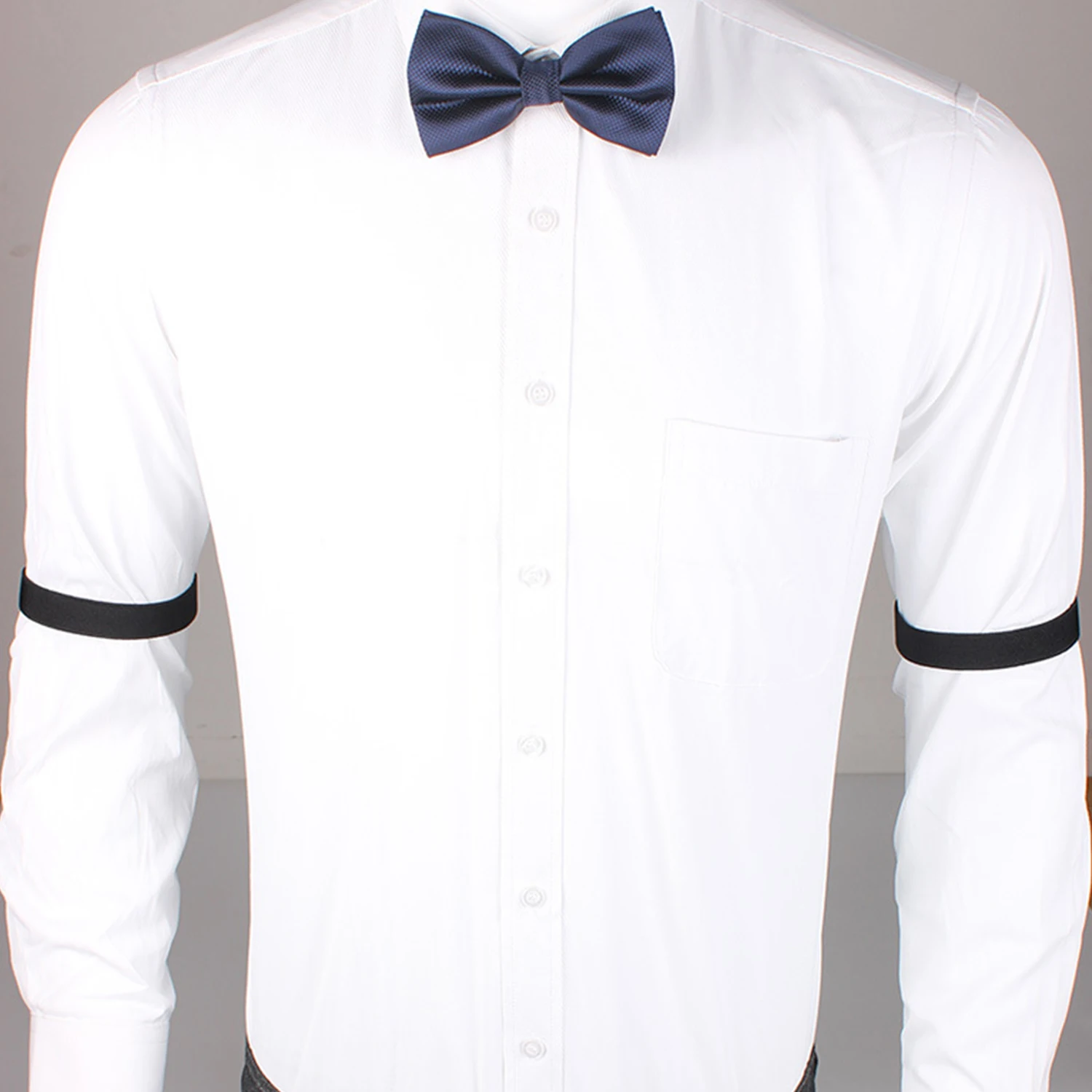 Braço Ajustável para Homens e Mulheres, Suporte de Manga para Camisa, Acessórios de Vestuário, Festa, Casamento, Moda, 1 Par, Elástico