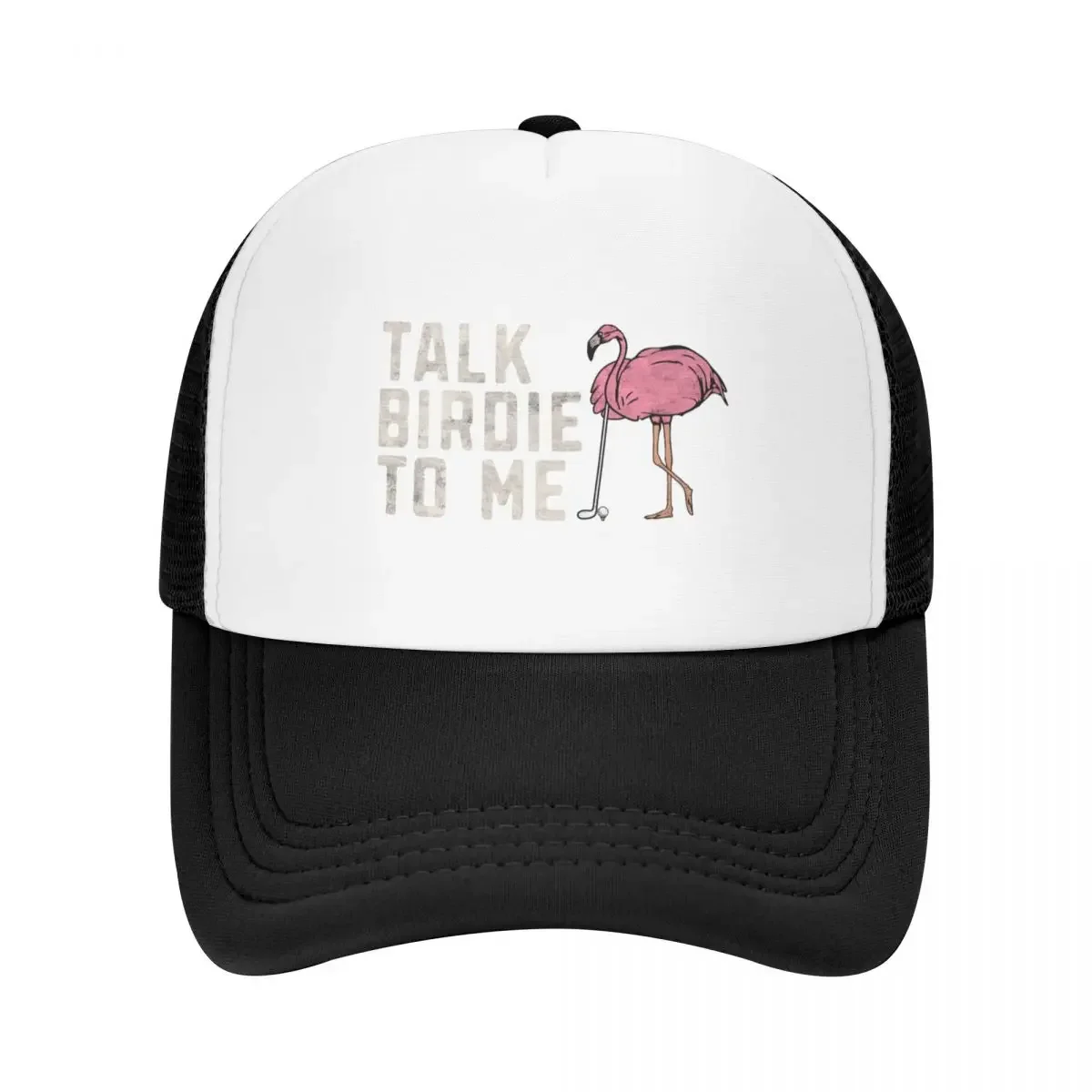 Flamingo Playing Golf Talk Birdie To Me Golf Funny Golfing Gift Baseball Cap Golf Hat Anime Hat tea Hat Designer Man Women's