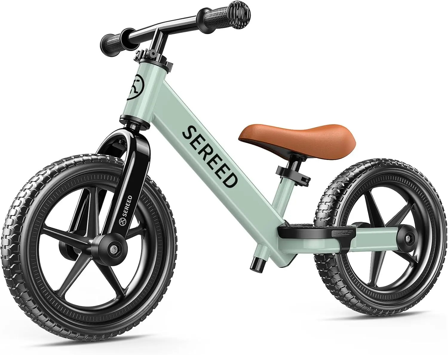

Toddler Balance Bike 2-5 Years, No Pedal Bicycle, Tool-Free Adjust Seat & Handlebar, Custom Stickers, Mint Green