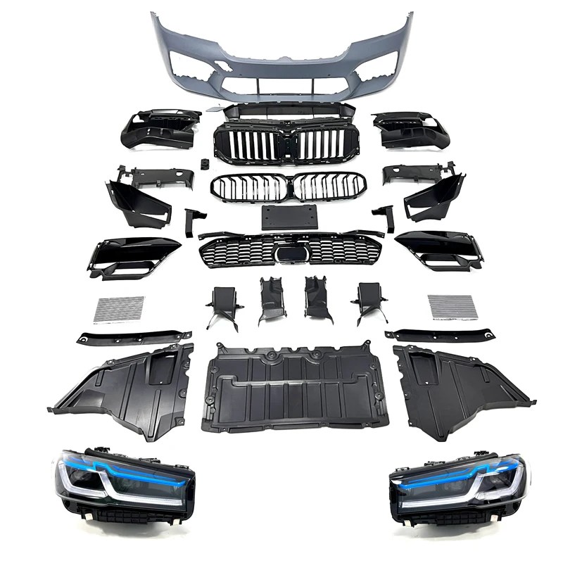 

Old Upgrade New Body Kits for Bmw 5 Series G30 G38 Facelift 2021 M5 Car Bumpers Headlights Taillights Fenders Diffuser Bonnet
