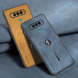 Luxury Leather Case For Xiaomi Black Shark 4 Pro Back Cover Silicone Full Protection Phone Case For BlackShark 4 Pro 4Pro Coque