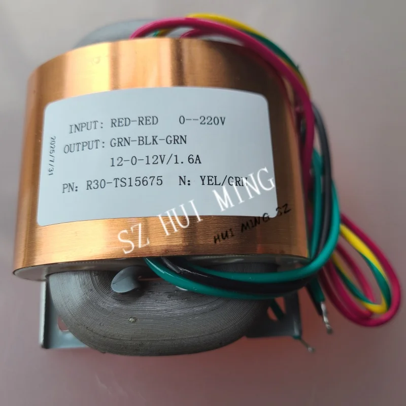 

R Core Transformer 30W Dual 12V R30 R Type Transformers 220V To 15V-0-15V Copper Custom Shield Pre-Decoder Audio Power Amplifier