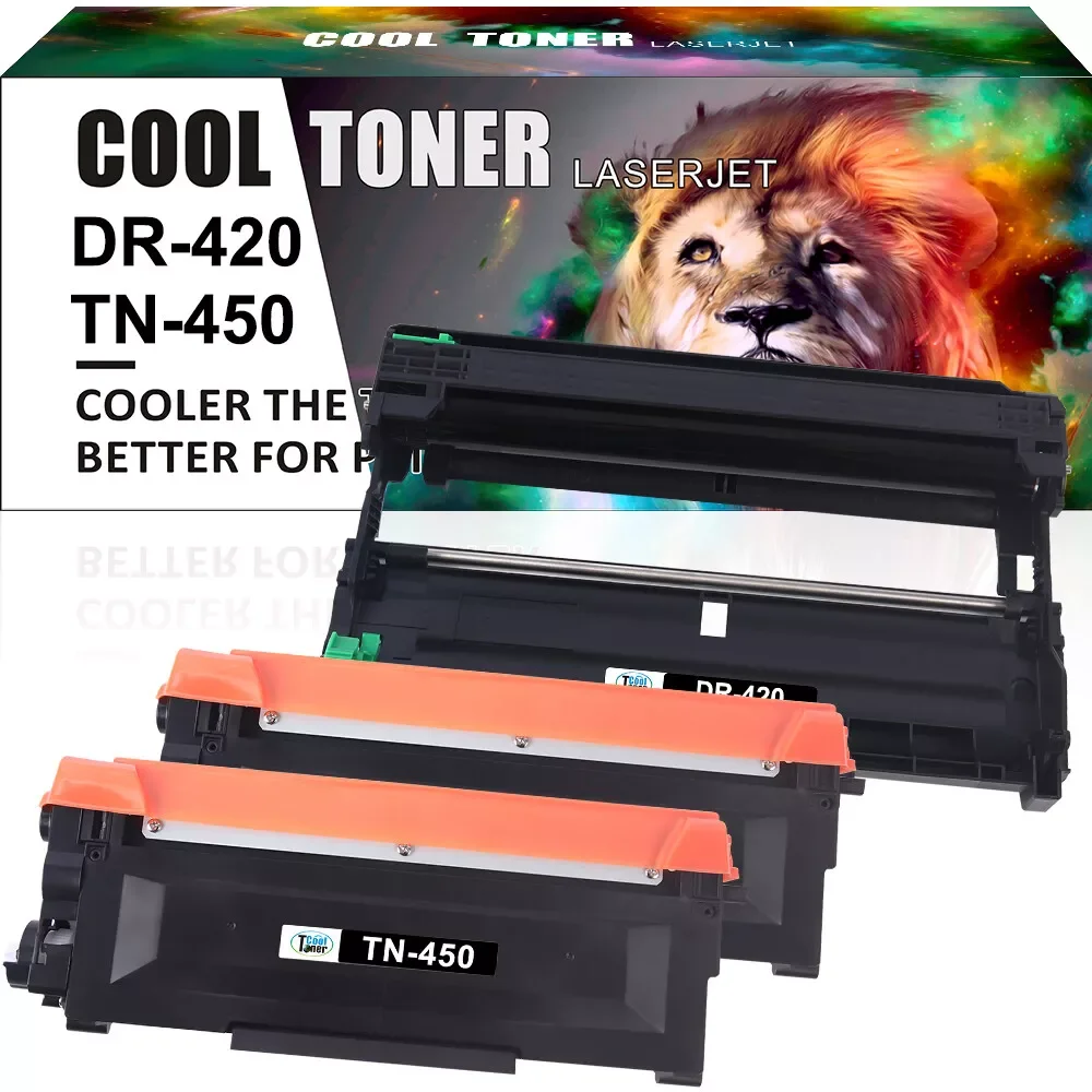 2 x TN450 Toner & 1 x DR420 Drum for Brother HL-2230 HL2240 HL2270DW HL2280DW