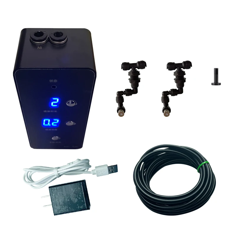 

Intelligent Automatic Mist Spray System Set Reptile Terrariums Fogger Humidifier LCD Screen Sprinkler Control Watering Timer