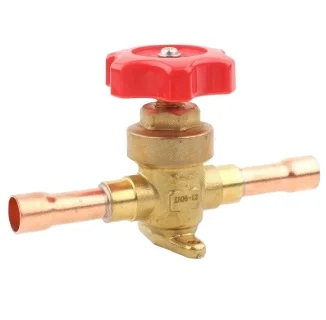 Air conditioning cold storage refrigeration manual valve, screw welded copper pipe refrigerant stop valve