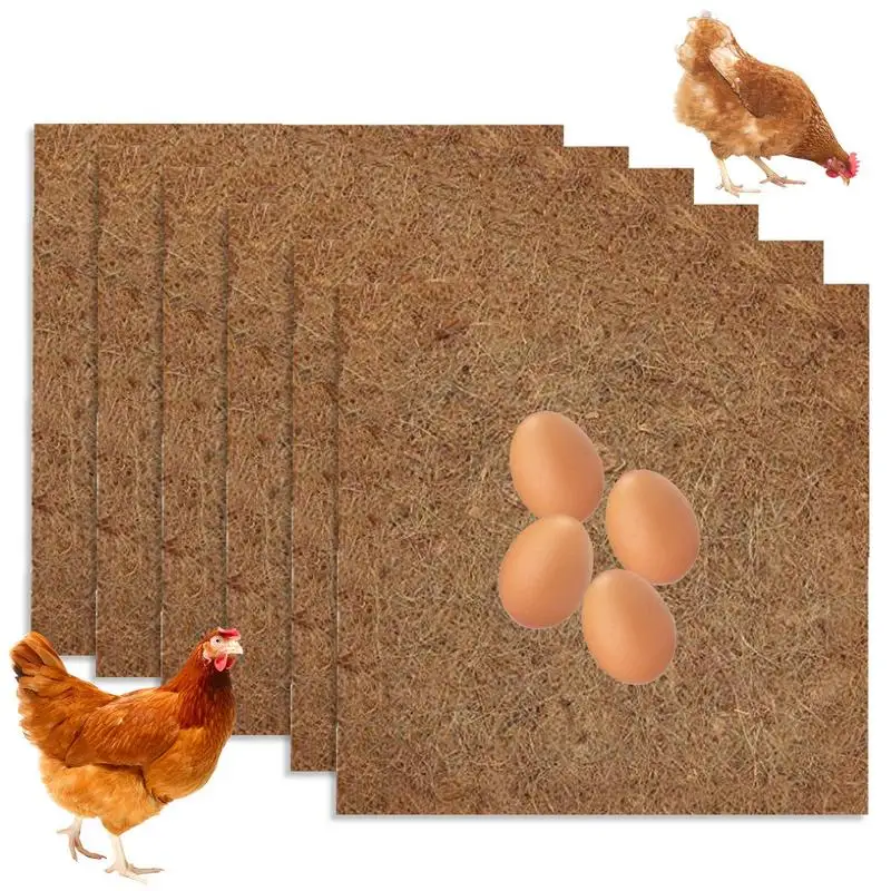 

Chicken Nesting Bedding Washable Hatchery Laying Hen Nest Box Pads Chicken Coop Bedding Mats Poultry Supplies for Composting Hen