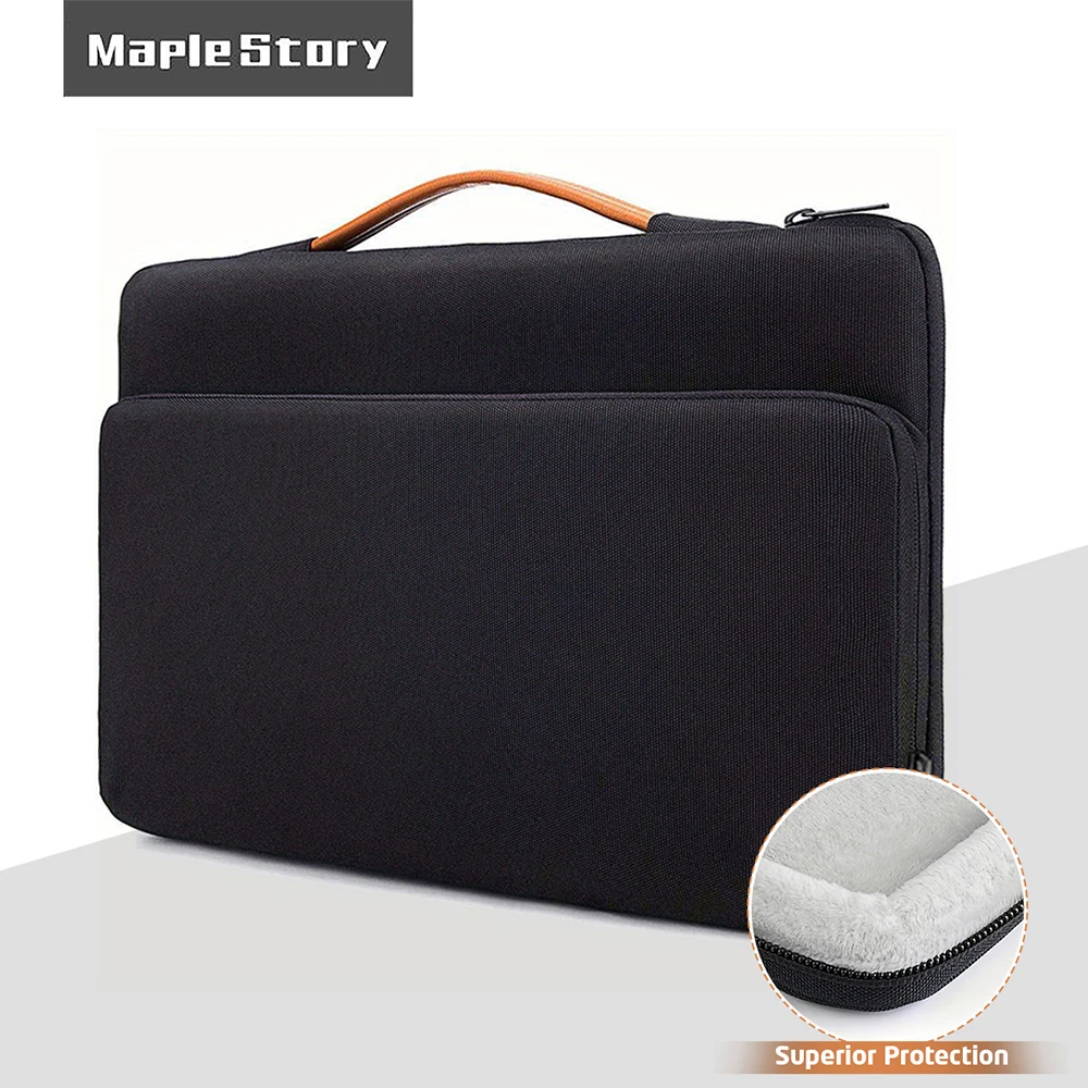 Business Laptop Bag 13.3 14 Inch Shockproof Carrying Case Oxford Laptop Sleeve with Handle Organizer Pocket For MacBook Lenovo