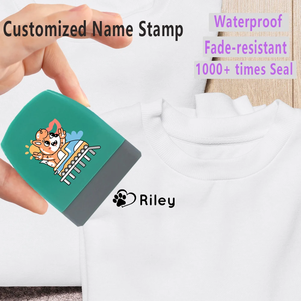 Creative Squirrel Crystal Sticker Pattern Custom Name Seal Durable Used To ldentify Personal Daily ltems Such As Clothes