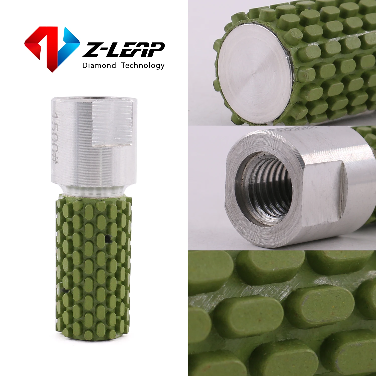 Imagem -05 - Z-leap Pcs Polegada de Diamante Cilindro de Roda 25 mm M14 ou 811 Rebolo para Polimento de Tambor Fio Buraco Pia de Mármore Pedra de Granito
