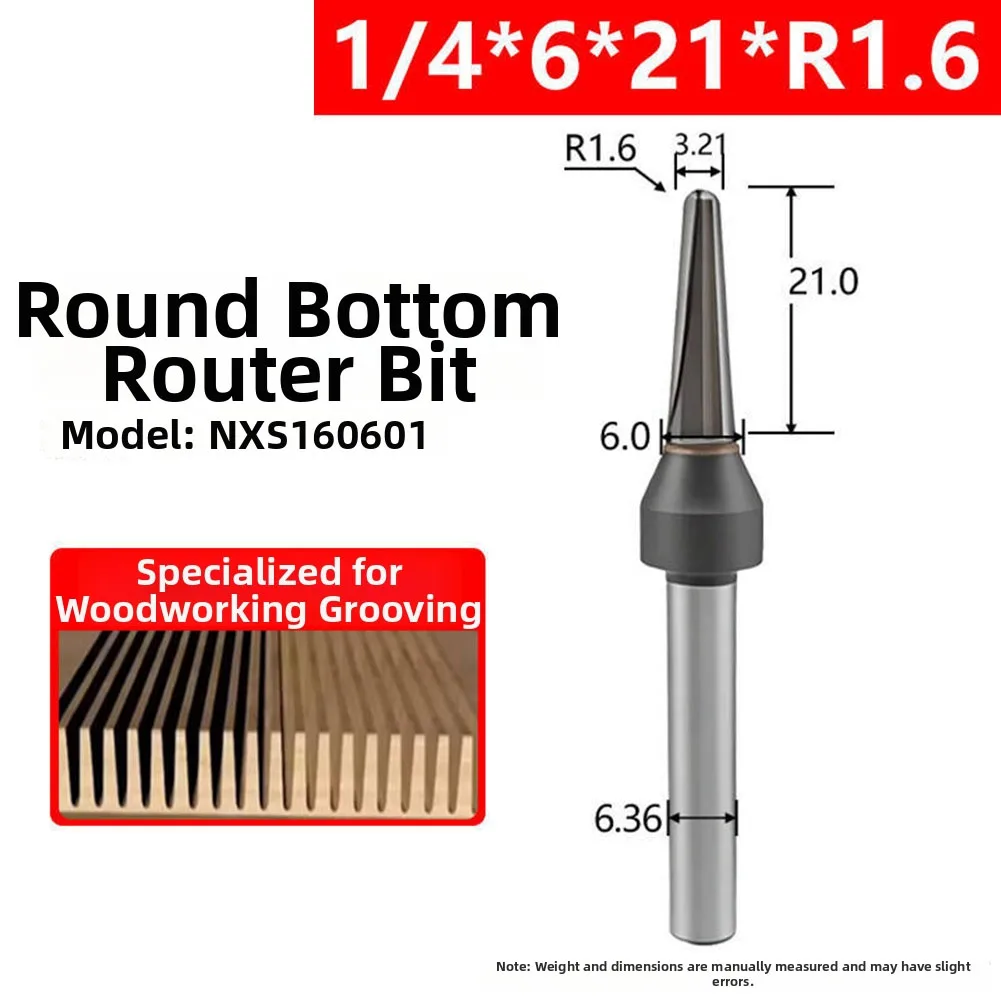 1pcs V Shape Round Bottom Slotting Cutter Carbide Tip For Woodworking CNC Milling Machine Grooving Bending Solid Wood MDF Tool