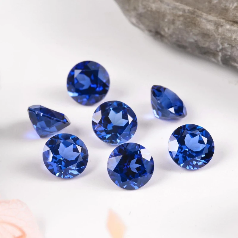 

Lab Grown Sapphire Royal Blue Color Multiple Cuts Available Gems For Jewelry Setting&Custom Design Selectable AGL Certificate