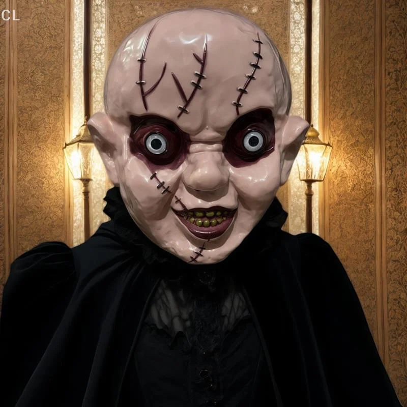Halloween Horror Devil Mask Pumpkin Mask Funny Cosplay Roleplay Mask Demon Terror Carnival Party Costume Props