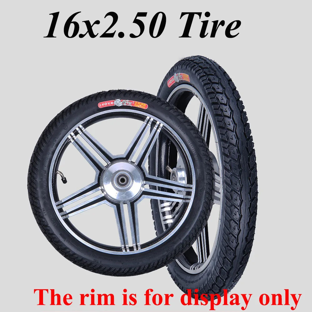 High Quality16x2.50 Tire Electric Bicycle 16 Inch 62-305 Wear Resistant and Stab Proof Inner Outer Tyre