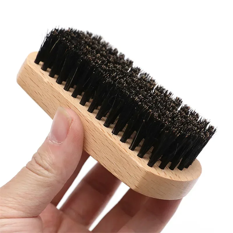 Beech Wooden Boar Bristle Beard Brush Hair Comb Beard Accessories Man Combs Mustache Care Shaving Removal Beauty Health