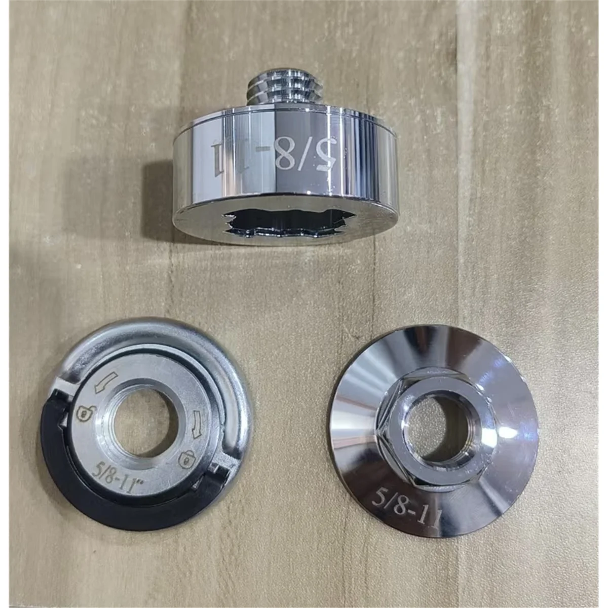 A83Z 3 قطع X-Lock محول طاحونة محول مجموعة إلى 5/8 بوصة الموضوع، محول طاحونة زاوية لقطع الأقراص وأقراص الصنفرة #4