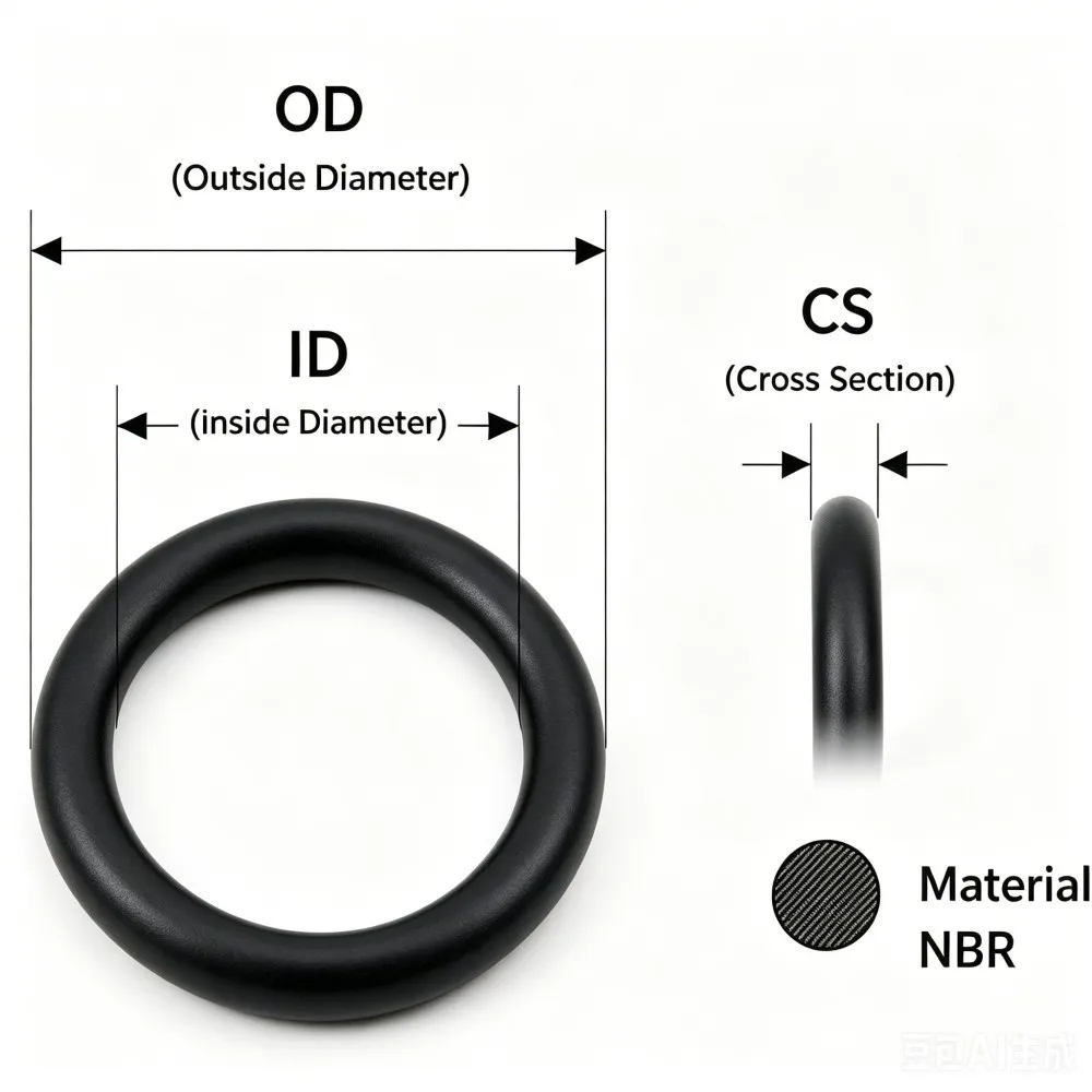 Black NBR O-Ring Seals Nitrile Butadiene Round Gaskets CS2mm OD5-50mm Oilproof Spacer Washers Sealing Rings 20Pcs