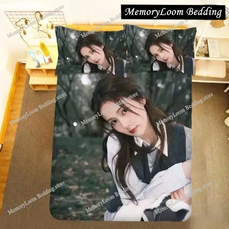 Bai Lu HD Poster Pillowcase+ Duvet Cover Single Dormitory Student Knit BL Lifestyle Photos Pictures Double Bedding Set