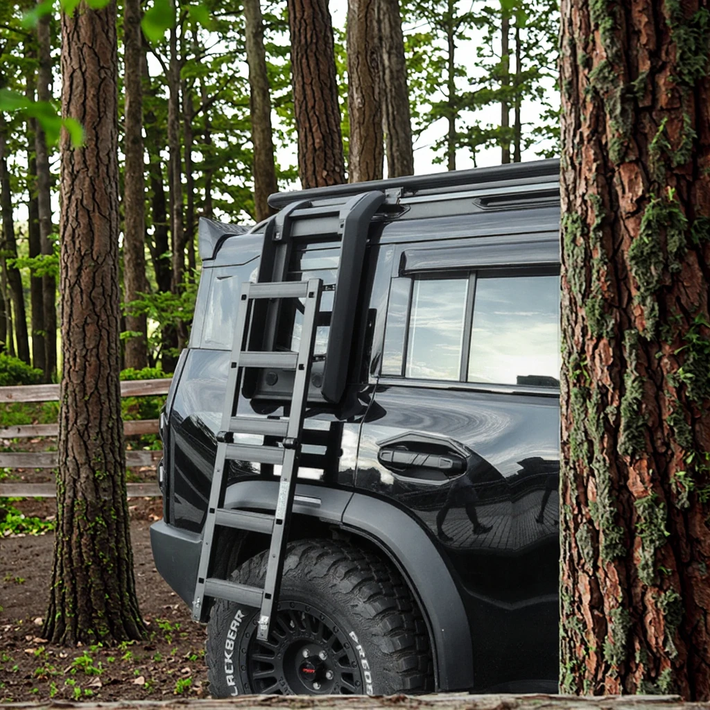 New for  Jetour  T2 Traveler Fifth Generation Side Ladder Roof Rack Platform Frame Modified Tent Small Backpack Appearance - view 6