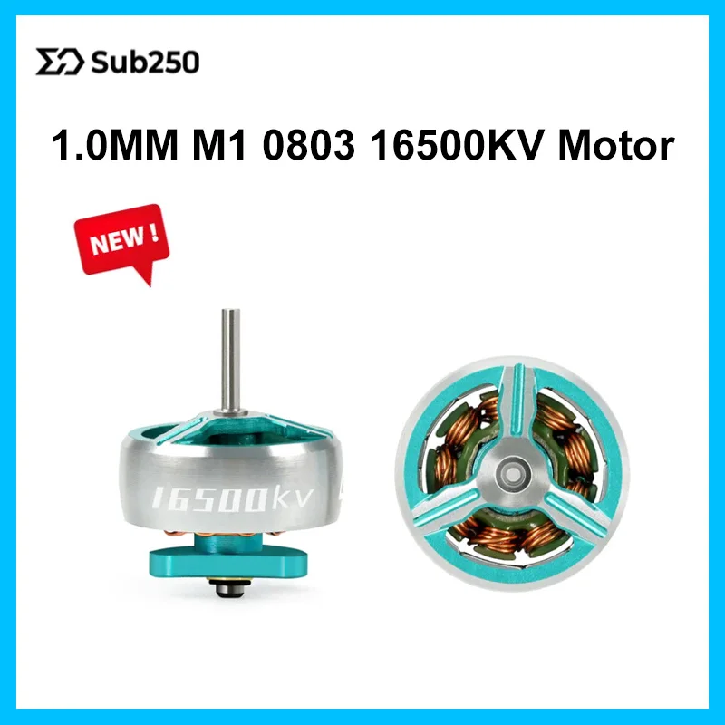 New Sub250 M1 0803 16500KV 1.0MM Motor for 1S 2S Mini Drone