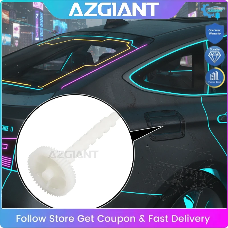 AZGIANT for BMW X3 E83 3 Series E46 316i 318i 320i Car Fuel Tank Cap Lock Release Motor Inner Worm Gear 51T Replace Exact Fit