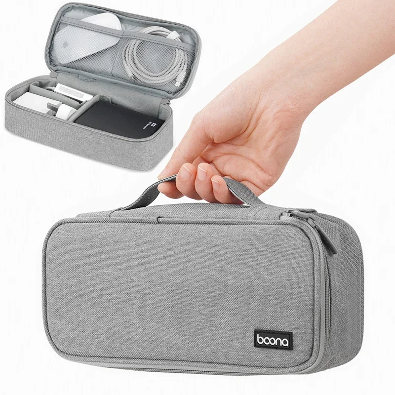 

Portable Cable Organizer Bag Travel Electronic Accessories Bag Digital Gadget Organizer Case U Disk Charging Bank Storage Bag