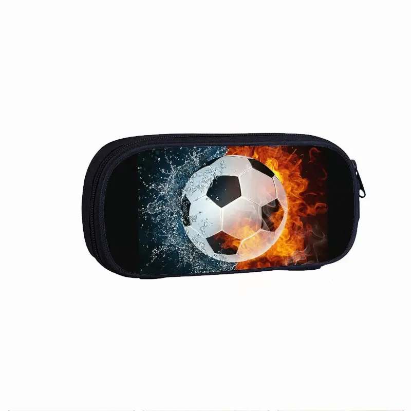 Cute School Bag Children Stationary Bags Cool Basketball / Hot Blood Footbally Printing Pencil Case For Teenagers Cosmetic Bags