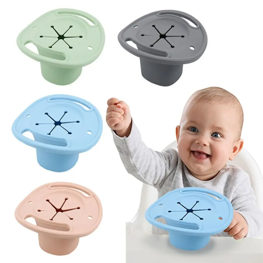 

Reusable Baby Snack Cup BPA Free Soft Silicone Snack Cups Cowboy Hat Shaped with Grip Handle Toddler Snack Containers Office