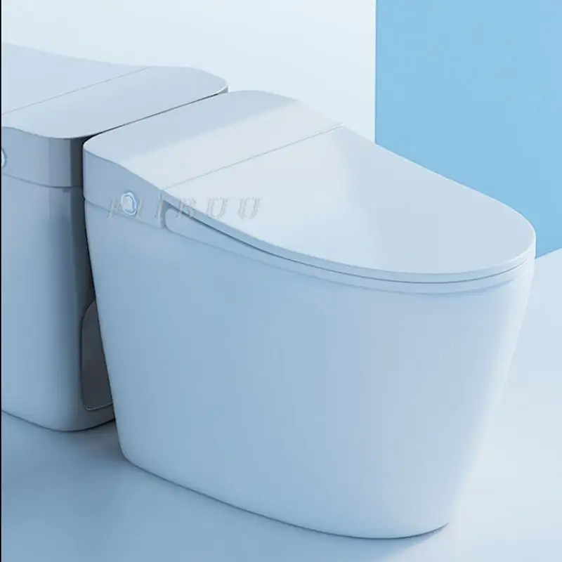 

One Piece Toilet For Bathrooms Dual Flush Buit In Water Tank Household Toilet Without Plug In Food Sensor Water Saving Toilet