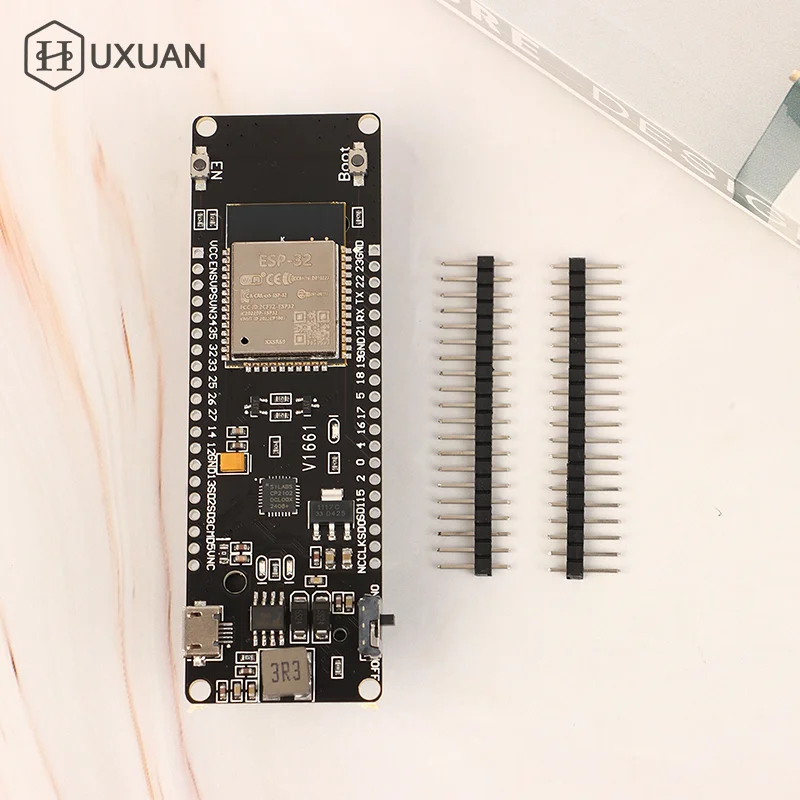 ‌WEMOS D1 ESP32-S3 WiFi & Bluetooth IoT Development Board – Battery-Powered ESP32 Module With 18650 LiPo Charger, 3.3V-5V Output