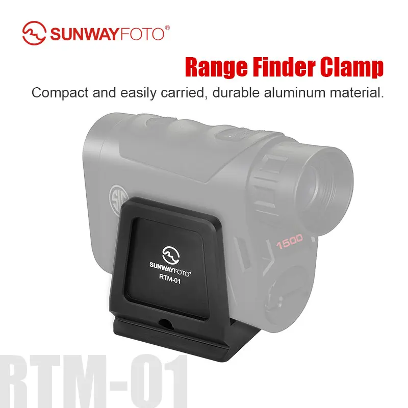 SUNWYAFOTOT RTM-01 Tripod Mount Adapter for Laser Rangefinder with Arca Swiss Quick Release Plate, 1/4