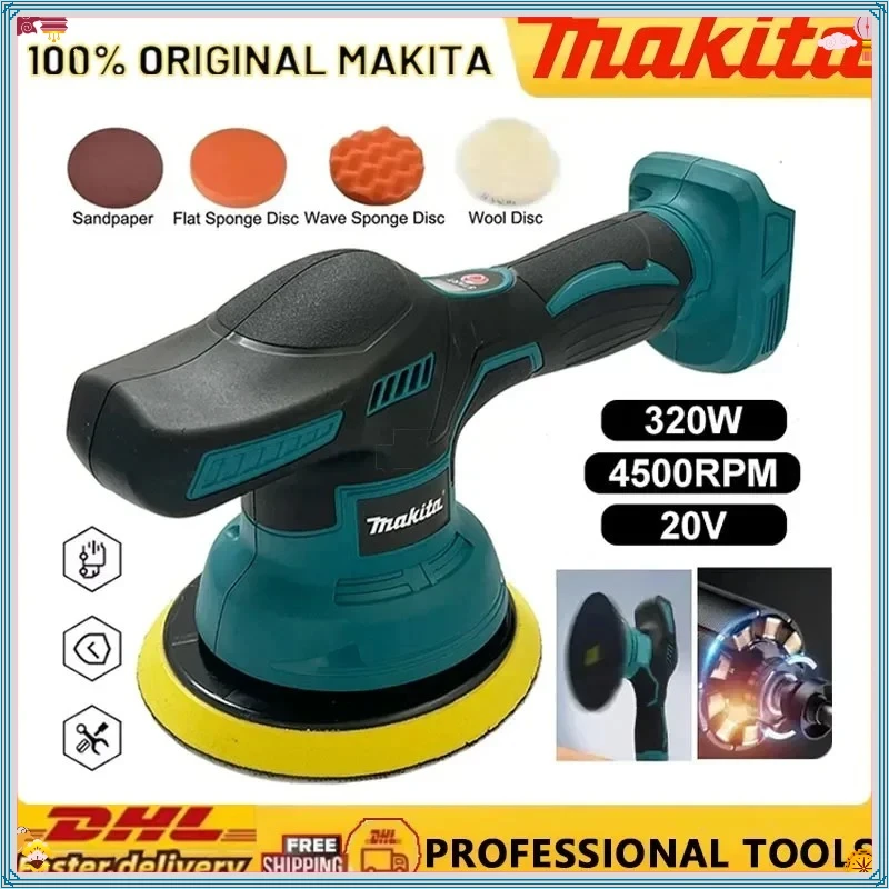

Makita 8 Gears Digital Display Cordless Car Polisher Electric Polisher Auto Car Waxing Polishing Machine For 18V 20V Battery